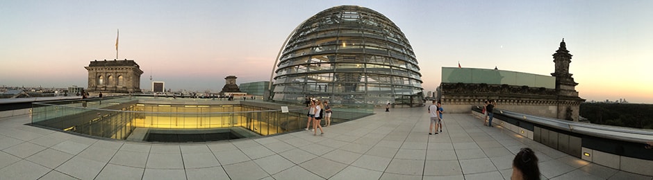 Panorama vom Dach des Bundestags