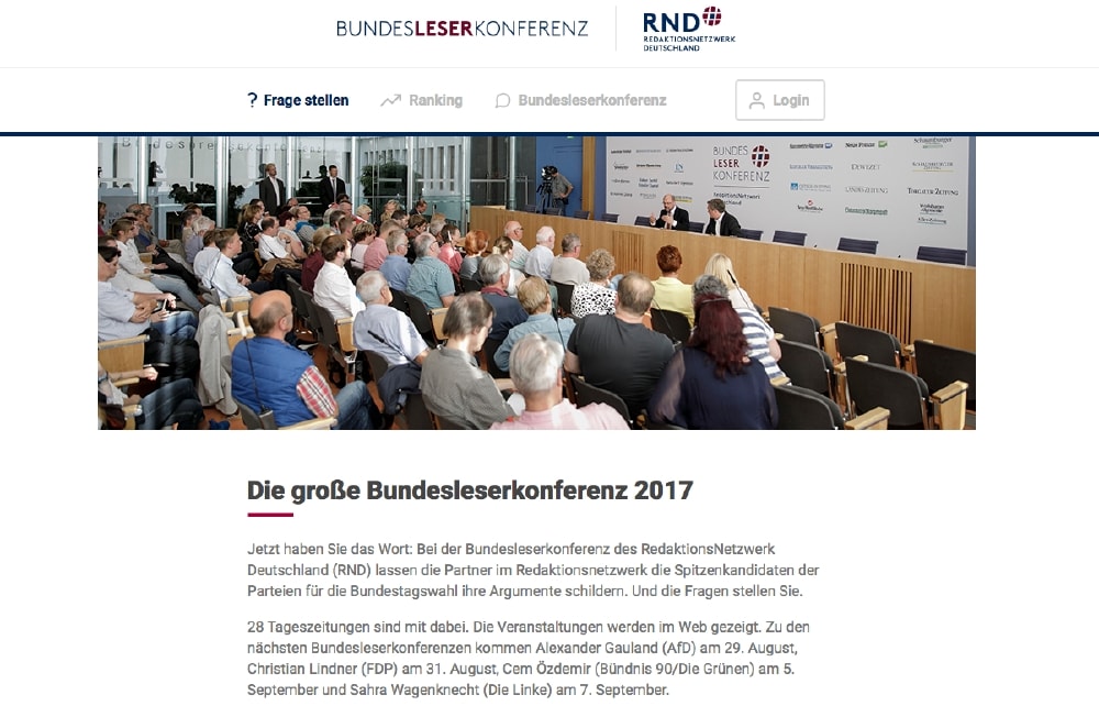 Bundesleserkonferenz (Screenshot)
