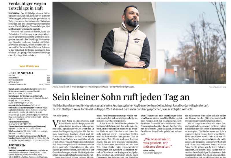 (Screenshot Stuttgarter Zeitung)