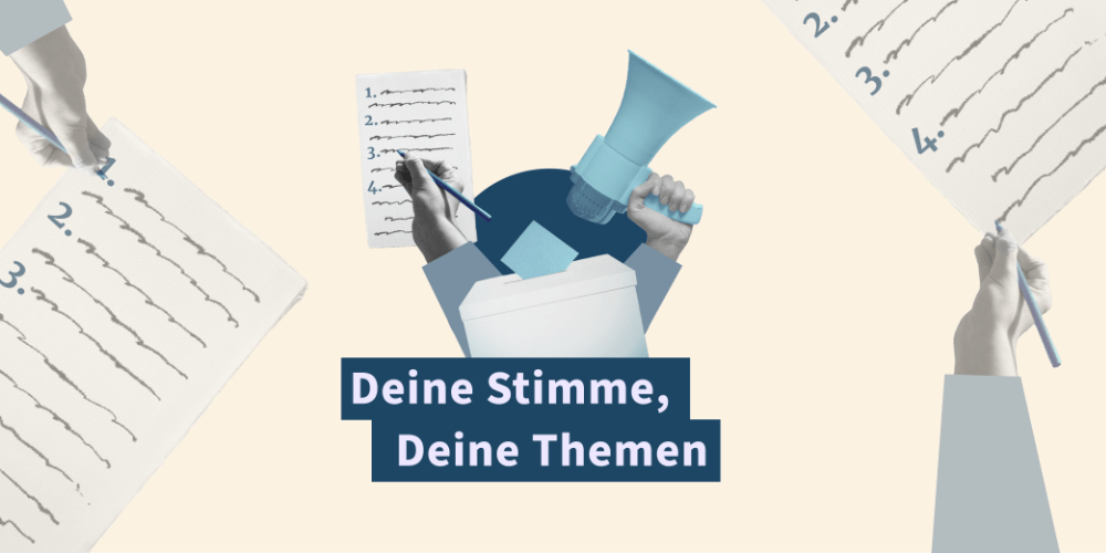 Das Projekt „Deine Stimme, deine Themen“ setzt auf community-zentrierte Wahlberichterstattung. (Grafik: Correctiv)