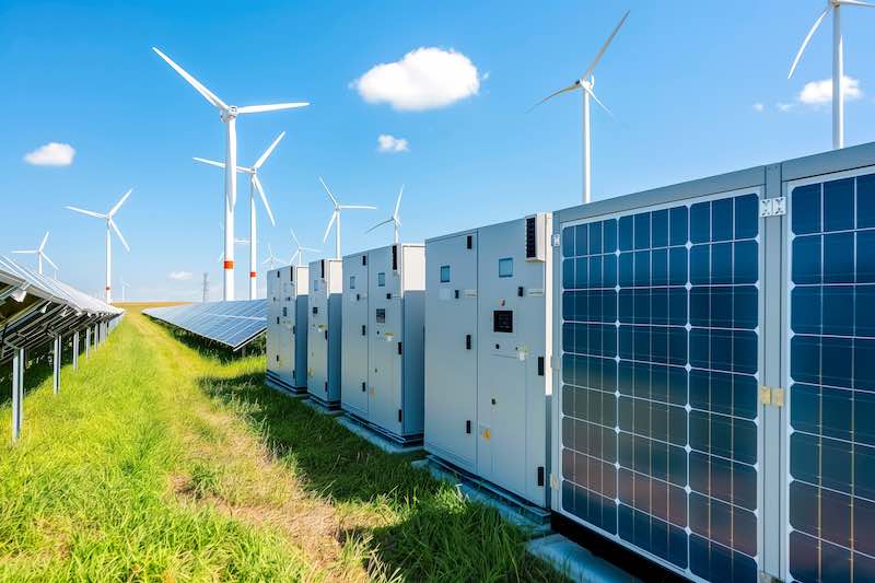 Windräder, Solarpanels, Wasserkraft – erneuerbare Energie ist für die Stromversorgung unverzichtbar geworden. (Foto: AdobeStock/MVProductions)