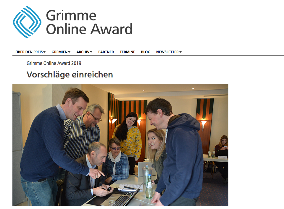Foto: Screenshot Grimme Online Award