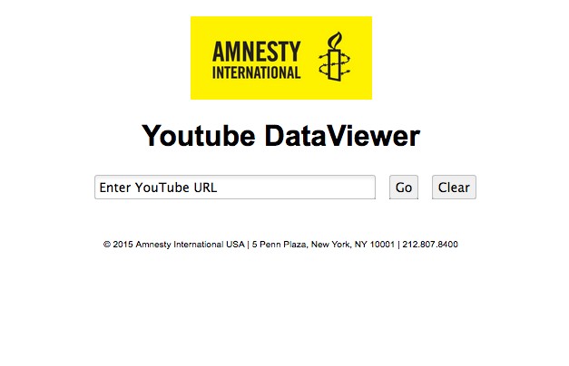 Screenshot von Amnestyusa.org